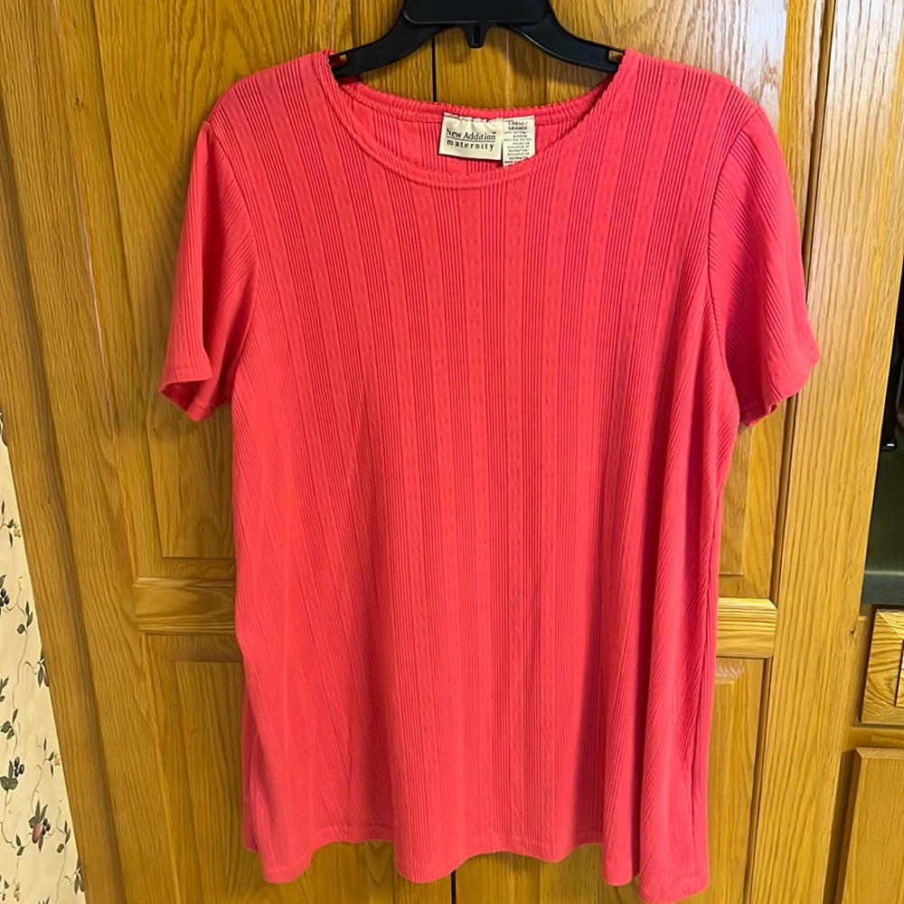 Large Rose color maternity top